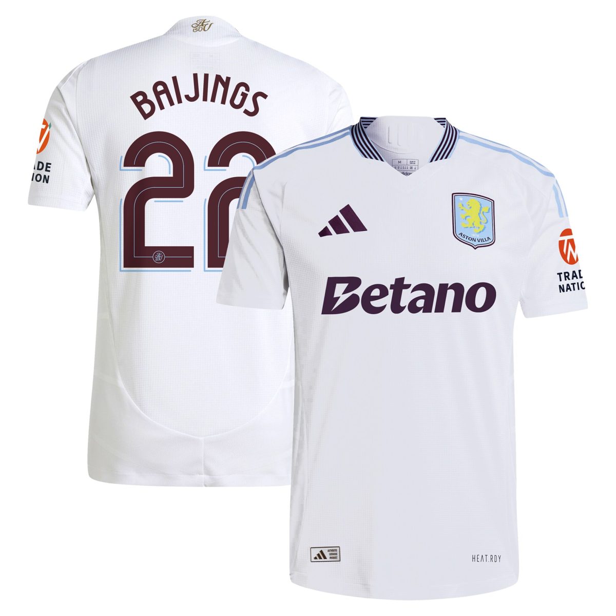 aston villa adidas away authentic shirt 2024-25 with baijings 22 cup printing Collection - Aston Villa Official Store