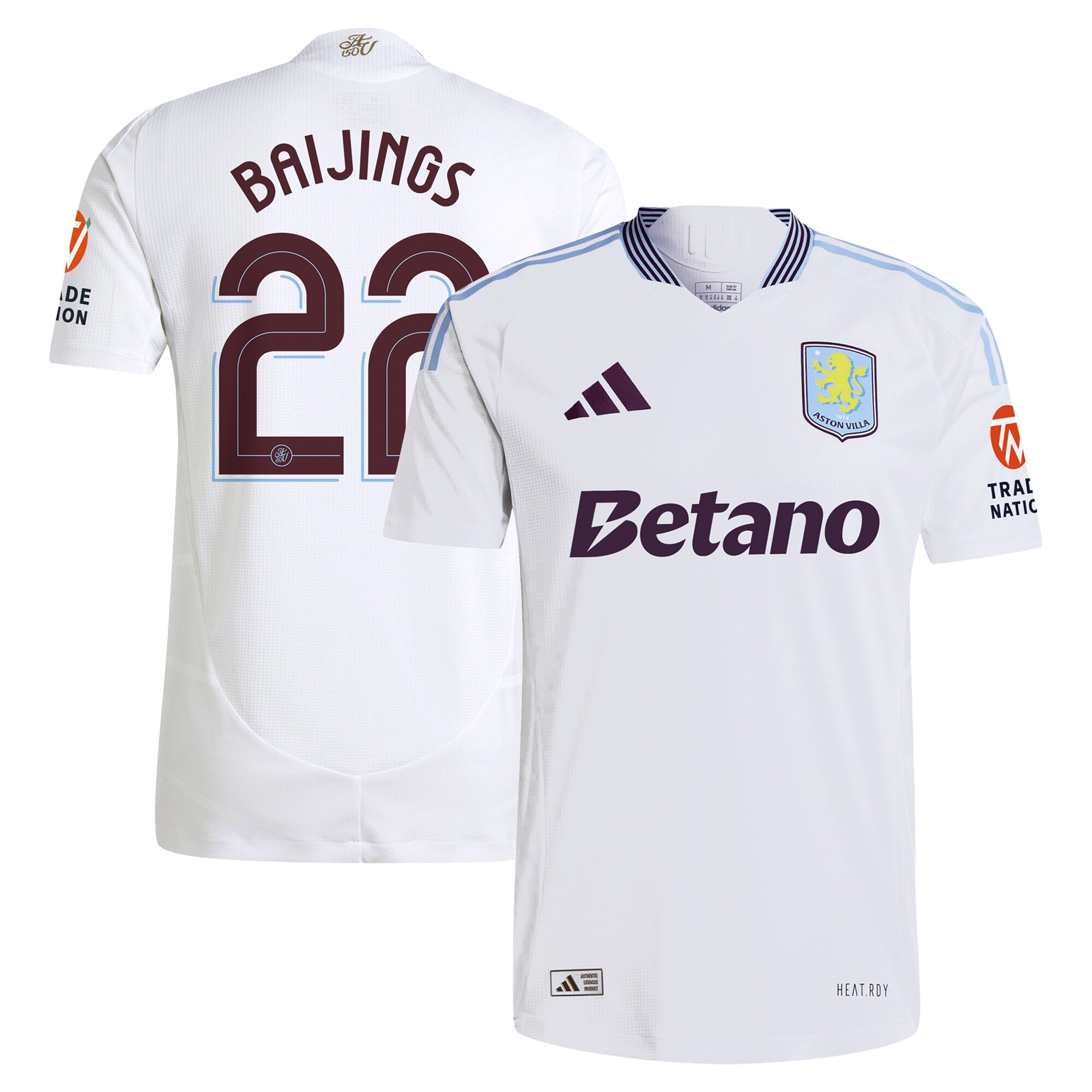 aston villa adidas away authentic shirt 2024-25 with baijings 22 cup printing Collection - Aston Villa Official Store