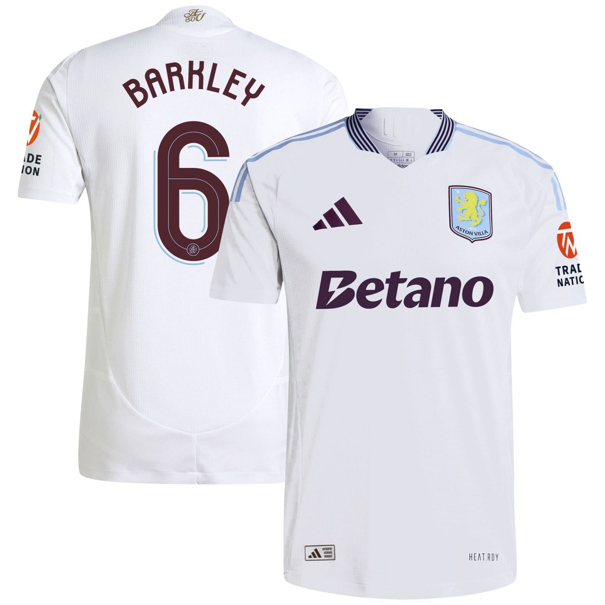 aston villa adidas away authentic shirt 2024-25 with barkley 6 cup printing Collection - Aston Villa Official Store