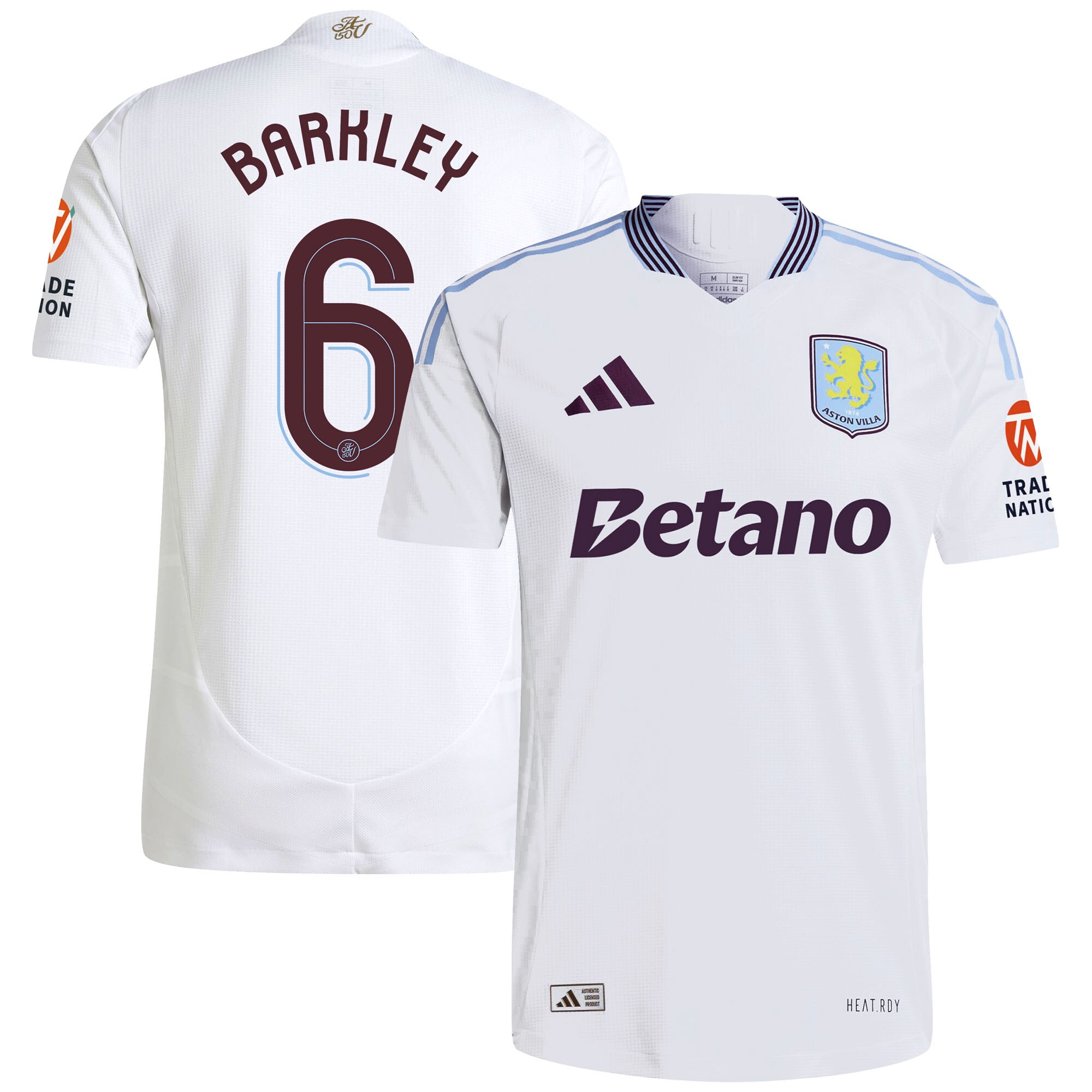 aston villa adidas away authentic shirt 2024-25 with barkley 6 cup printing Collection - Aston Villa Official Store