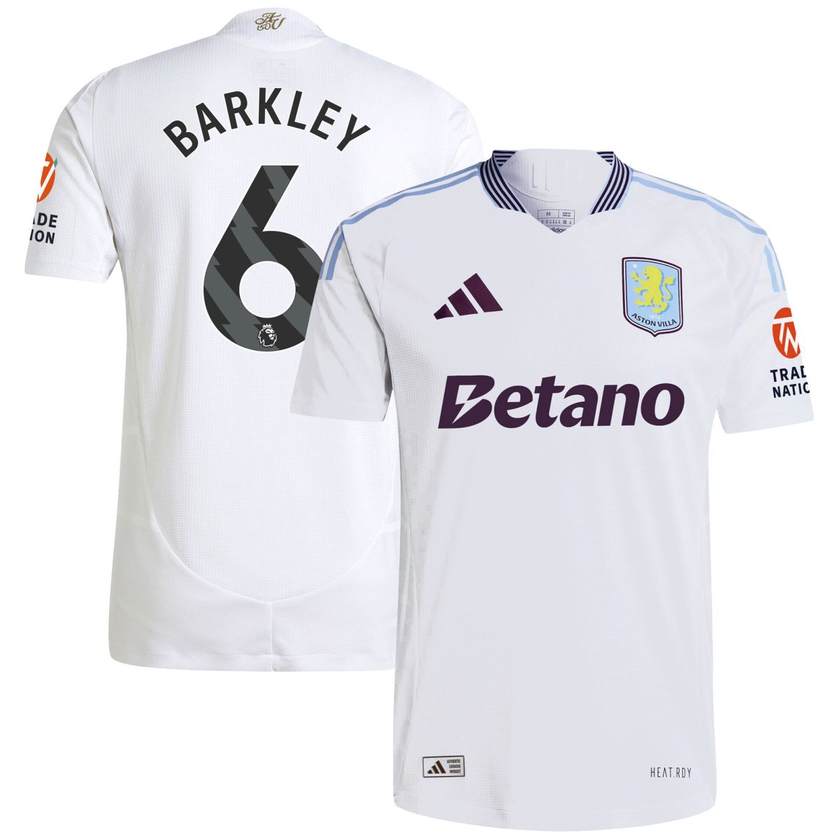 aston villa adidas away authentic shirt 2024-25 with barkley 6 printing Collection - Aston Villa Official Store