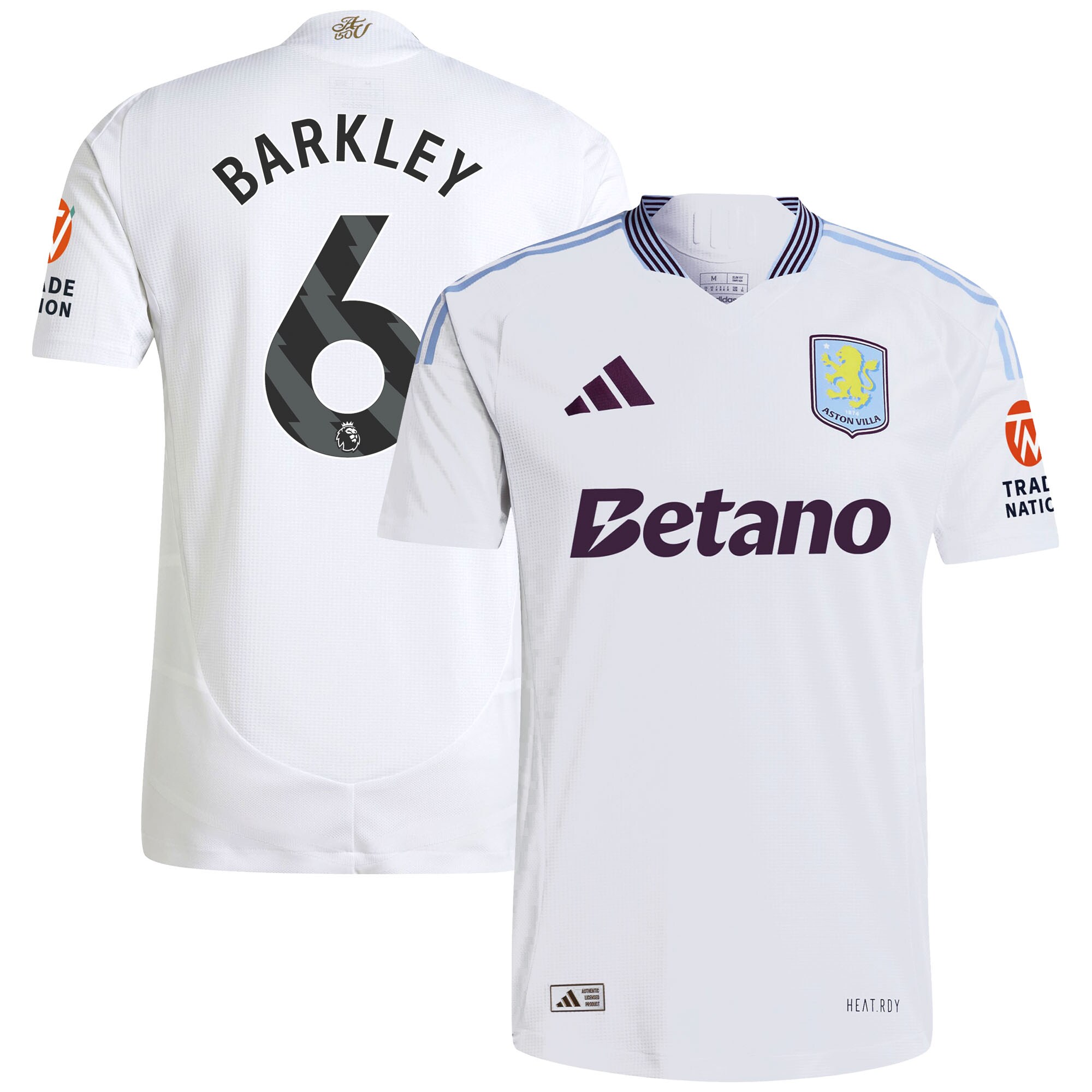aston villa adidas away authentic shirt 2024-25 with barkley 6 printing Collection - Aston Villa Official Store
