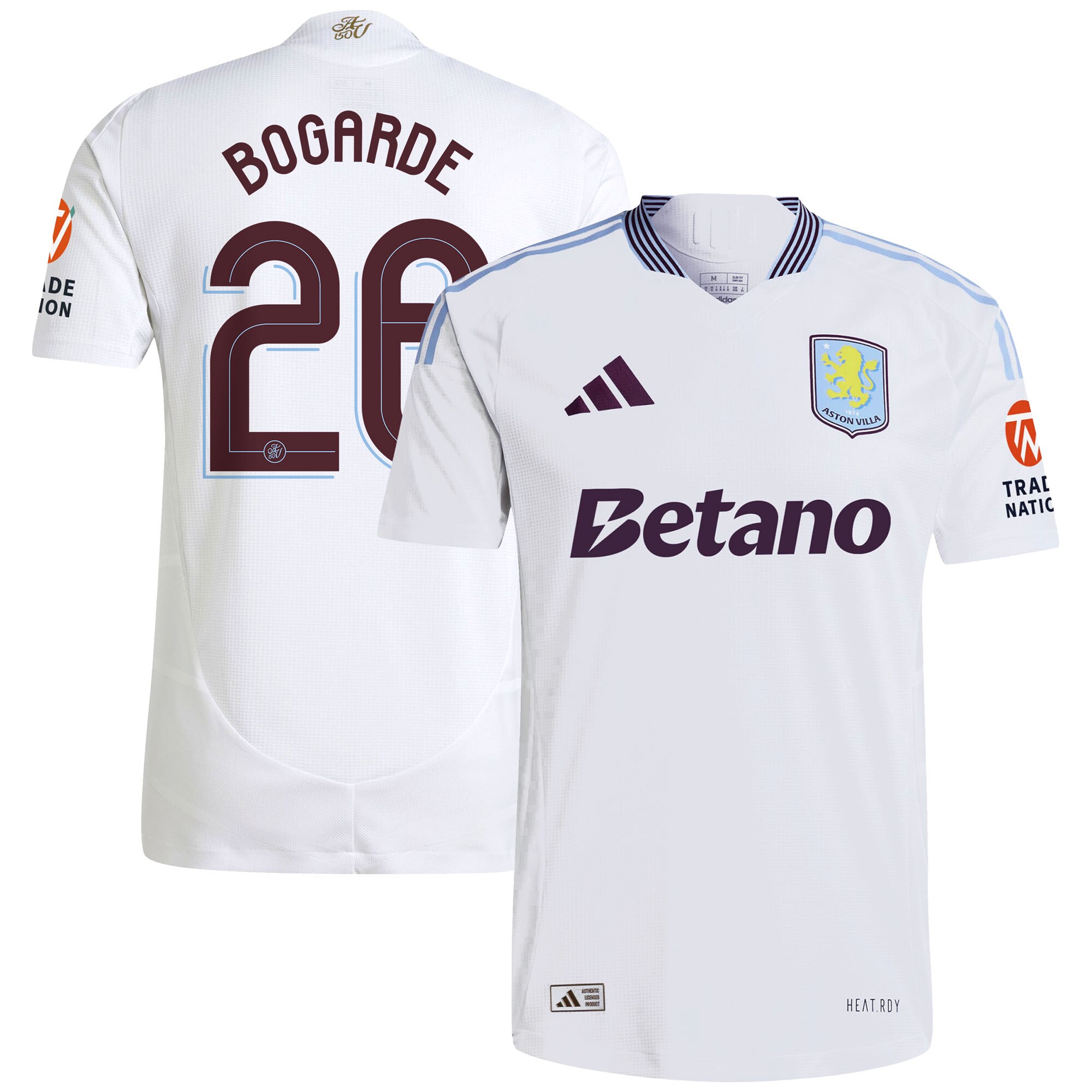 aston villa adidas away authentic shirt 2024-25 with bogarde 26 cup printing Collection - Aston Villa Official Store