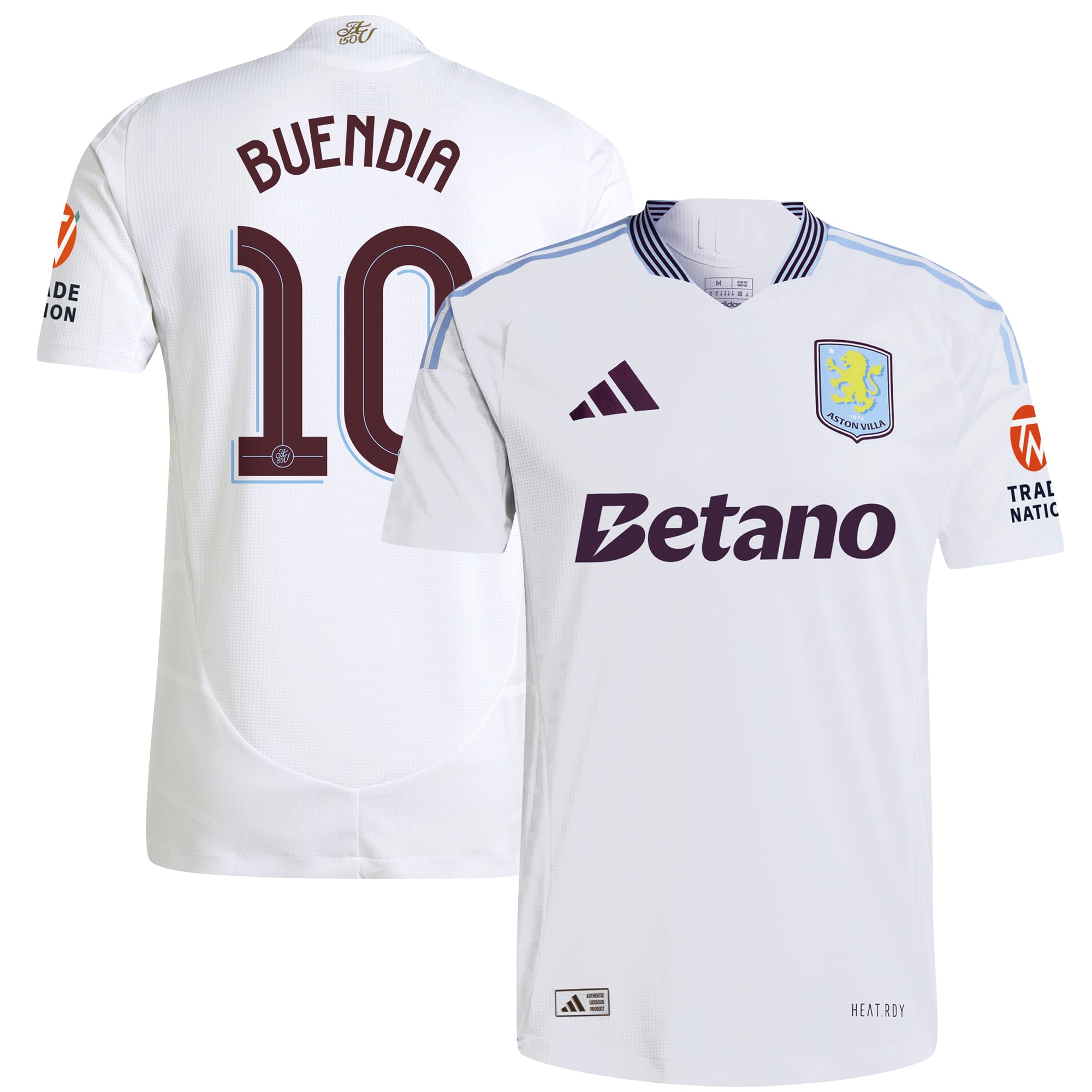 aston villa adidas away authentic shirt 2024-25 with buendia 10 cup printing Collection - Aston Villa Official Store