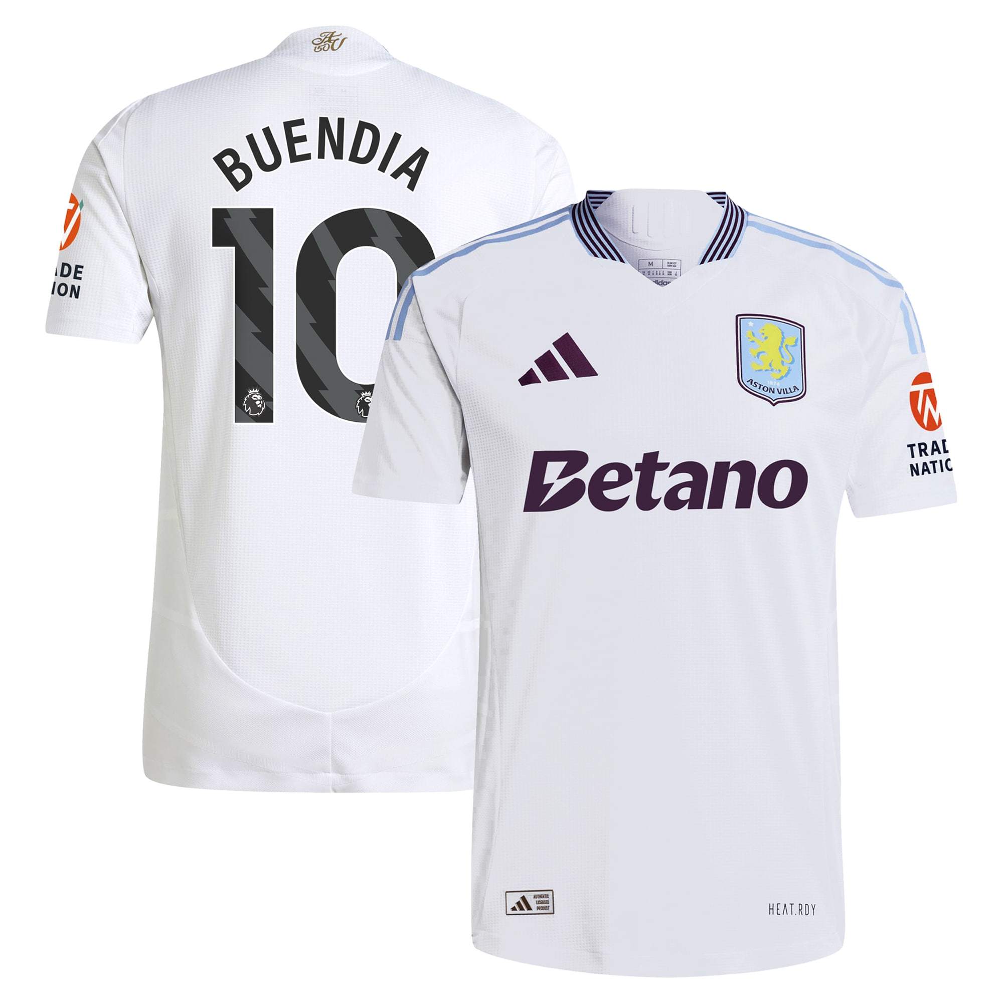 aston villa adidas away authentic shirt 2024-25 with buendia 10 printing Collection - Aston Villa Official Store