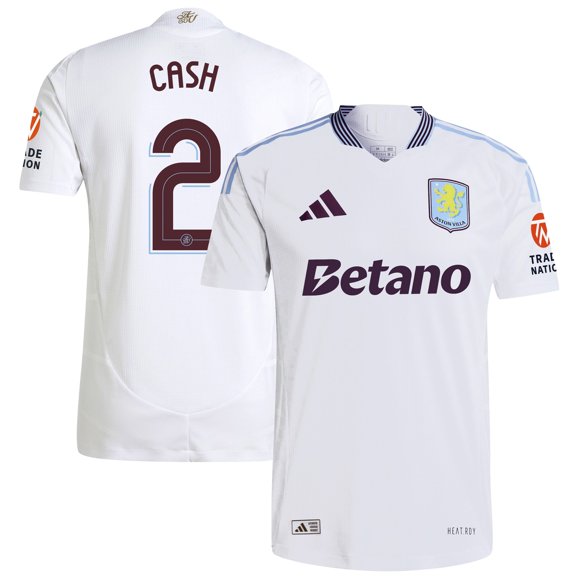 aston villa adidas away authentic shirt 2024-25 with cash 2 cup printing Collection - Aston Villa Official Store