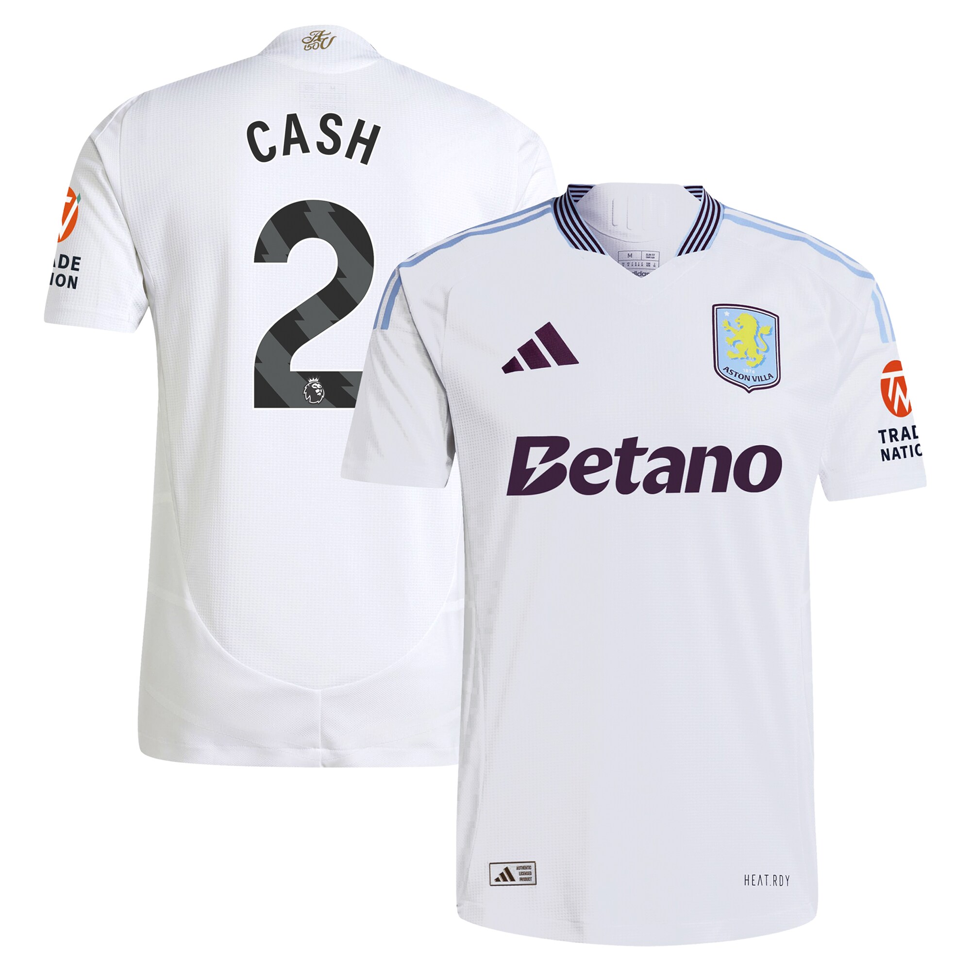 aston villa adidas away authentic shirt 2024-25 with cash 2 printing Collection - Aston Villa Official Store