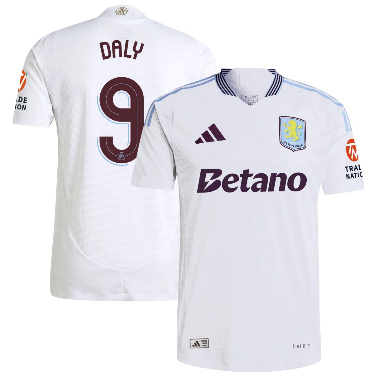 aston villa adidas away authentic shirt 2024-25 with daly 9 cup printing Collection - Aston Villa Official Store