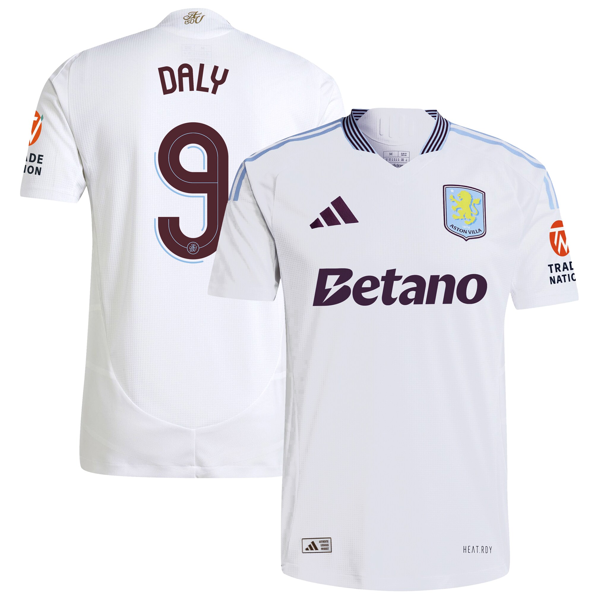 aston villa adidas away authentic shirt 2024-25 with daly 9 cup printing Collection - Aston Villa Official Store