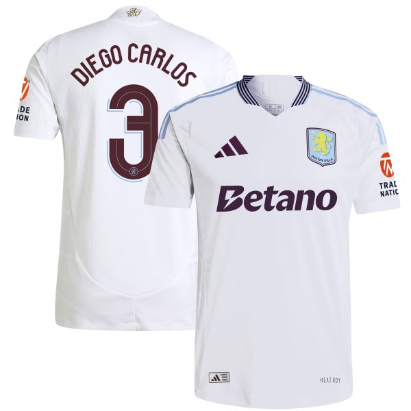 aston villa adidas away authentic shirt 2024-25 with diego carlos 3 cup printing Collection - Aston Villa Official Store