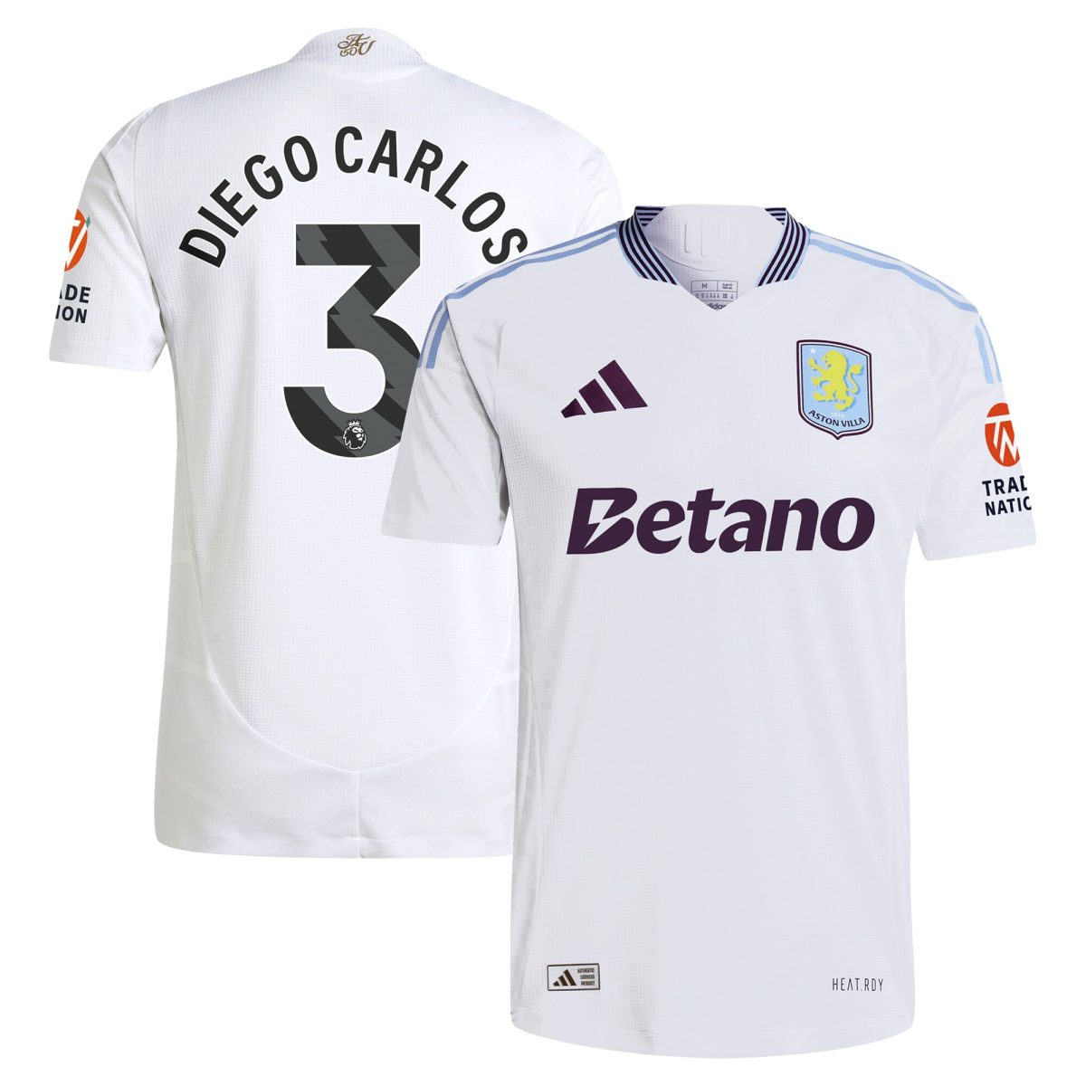 aston villa adidas away authentic shirt 2024-25 with diego carlos 3 printing Collection - Aston Villa Official Store