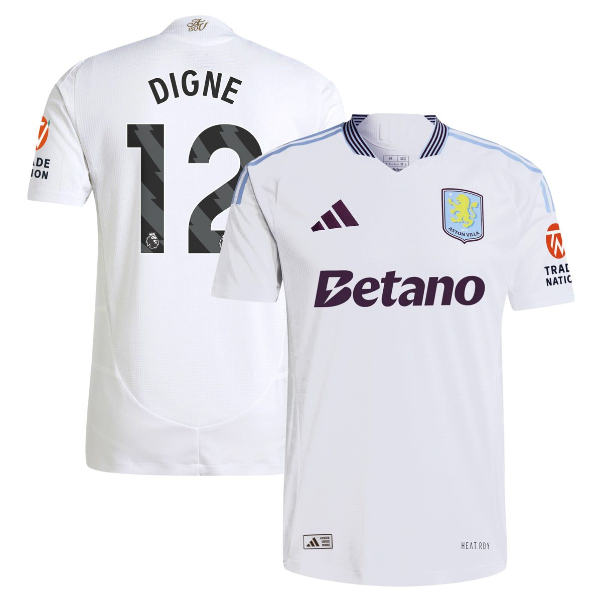 aston villa adidas away authentic shirt 2024-25 with digne 12 printing Collection - Aston Villa Official Store