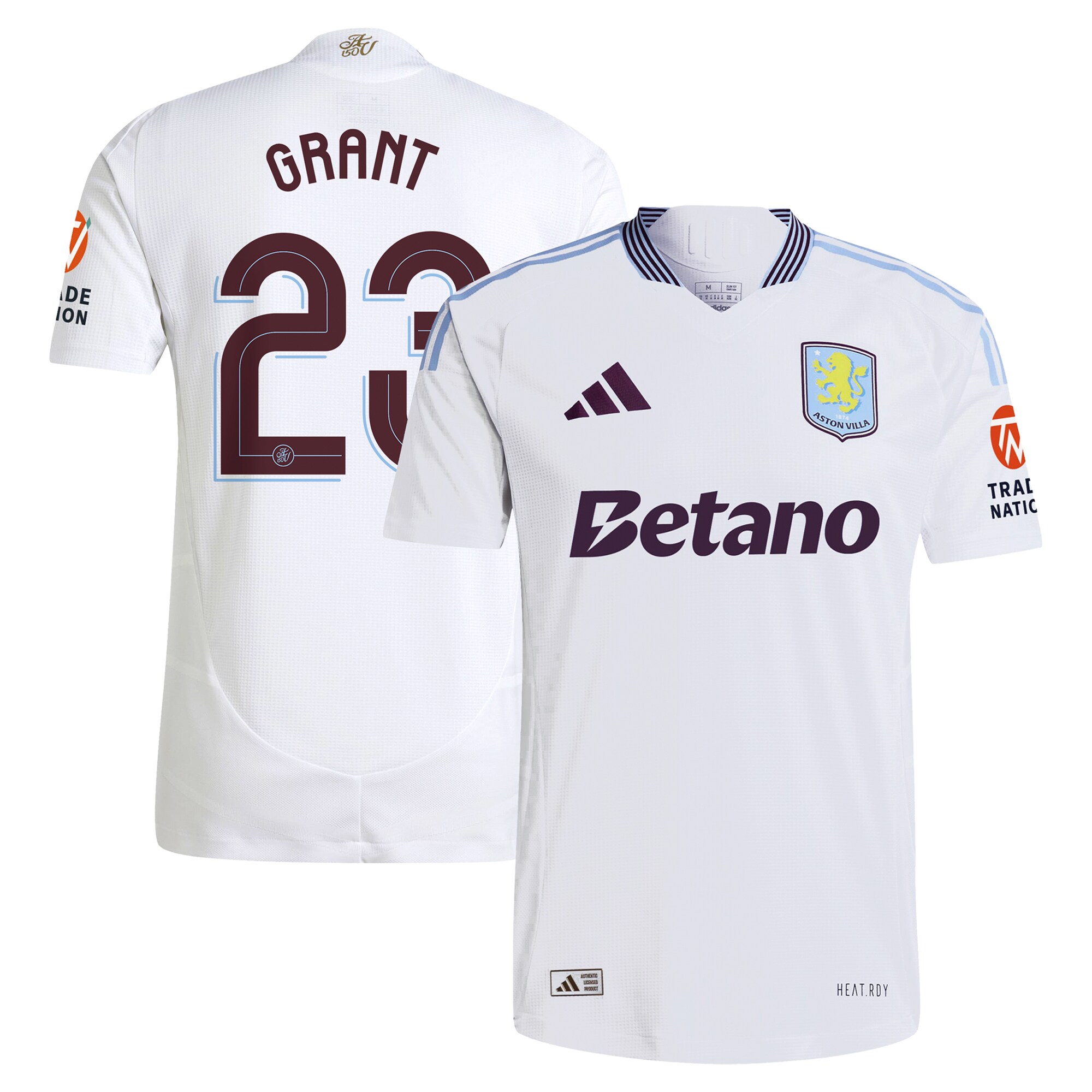 aston villa adidas away authentic shirt 2024-25 with grant 23 cup printing Collection - Aston Villa Official Store