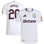 aston villa adidas away authentic shirt 2024-25 with hanson 20 cup printing Collection - Aston Villa Official Store