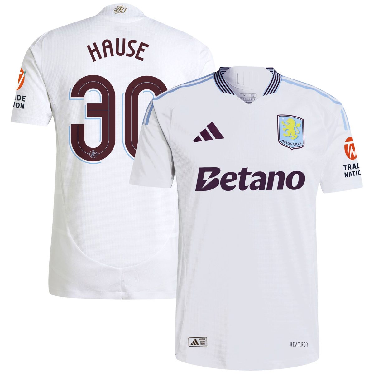 aston villa adidas away authentic shirt 2024-25 with hause 30 cup printing Collection - Aston Villa Official Store