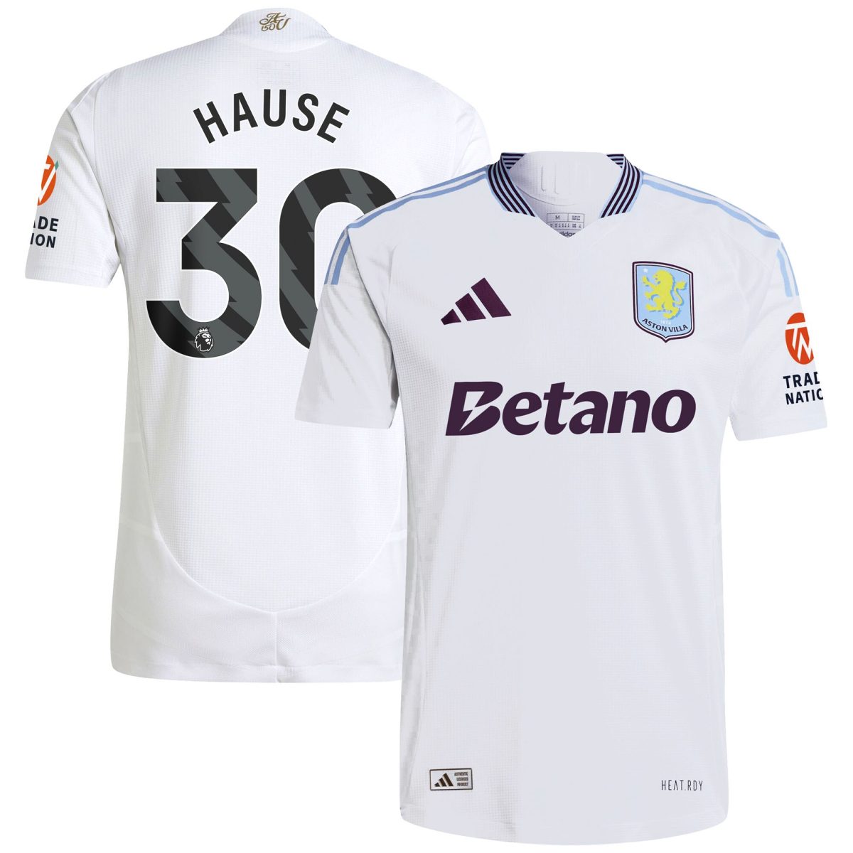 aston villa adidas away authentic shirt 2024-25 with hause 30 printing Collection - Aston Villa Official Store
