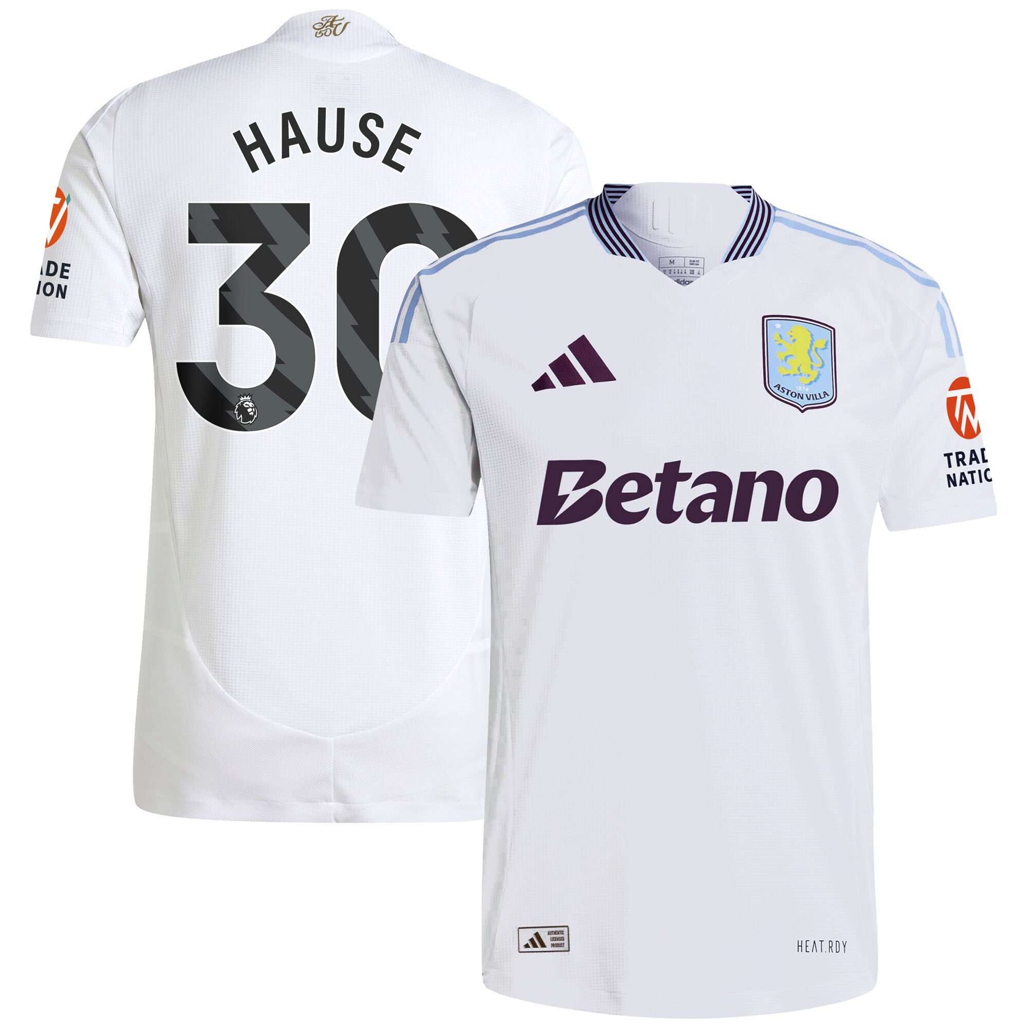 aston villa adidas away authentic shirt 2024-25 with hause 30 printing Collection - Aston Villa Official Store