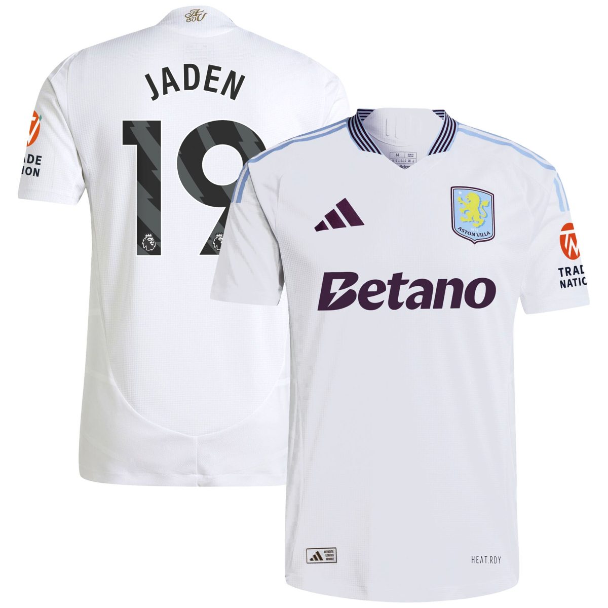 aston villa adidas away authentic shirt 2024-25 with jaden 19 printing Collection - Aston Villa Official Store