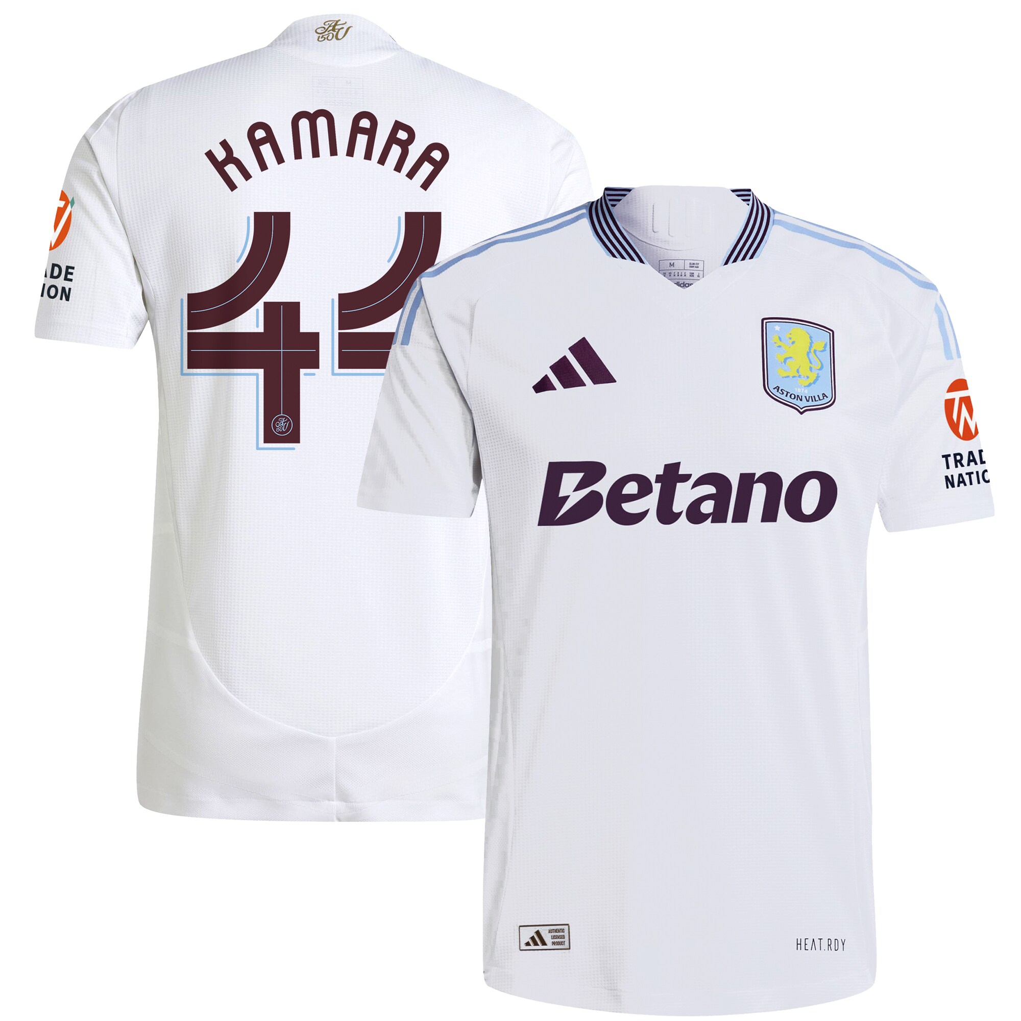 aston villa adidas away authentic shirt 2024-25 with kamara 44 cup printing Collection - Aston Villa Official Store