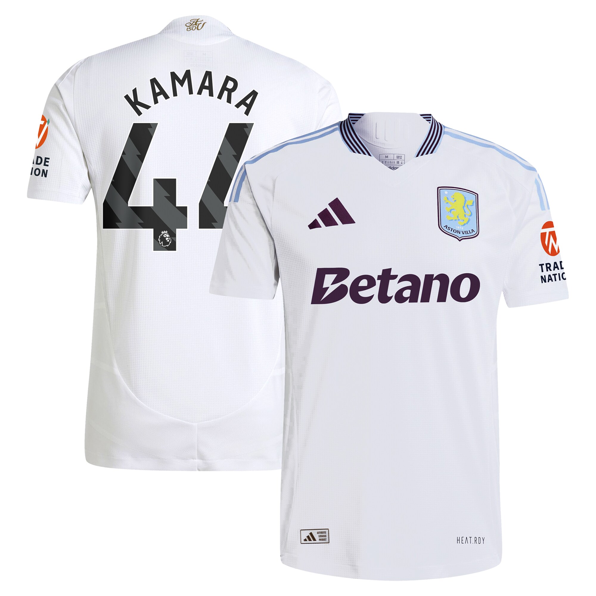 aston villa adidas away authentic shirt 2024-25 with kamara 44 printing Collection - Aston Villa Official Store