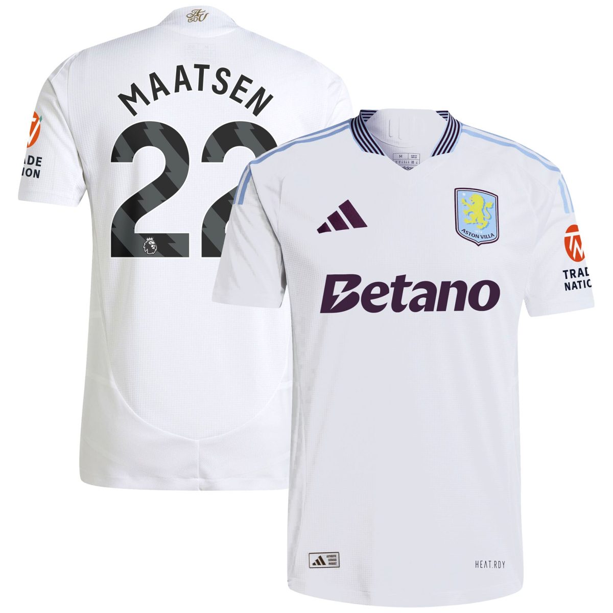 aston villa adidas away authentic shirt 2024-25 with maatsen 22 printing Collection - Aston Villa Official Store
