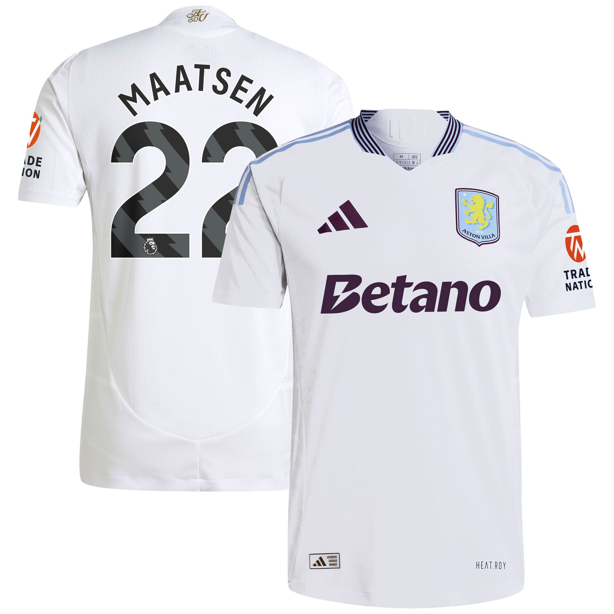aston villa adidas away authentic shirt 2024-25 with maatsen 22 printing Collection - Aston Villa Official Store