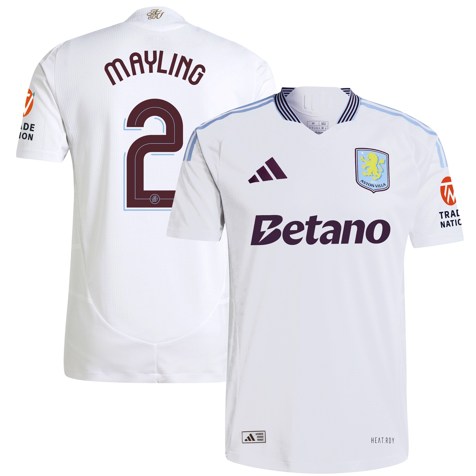aston villa adidas away authentic shirt 2024-25 with mayling 2 cup printing Collection - Aston Villa Official Store