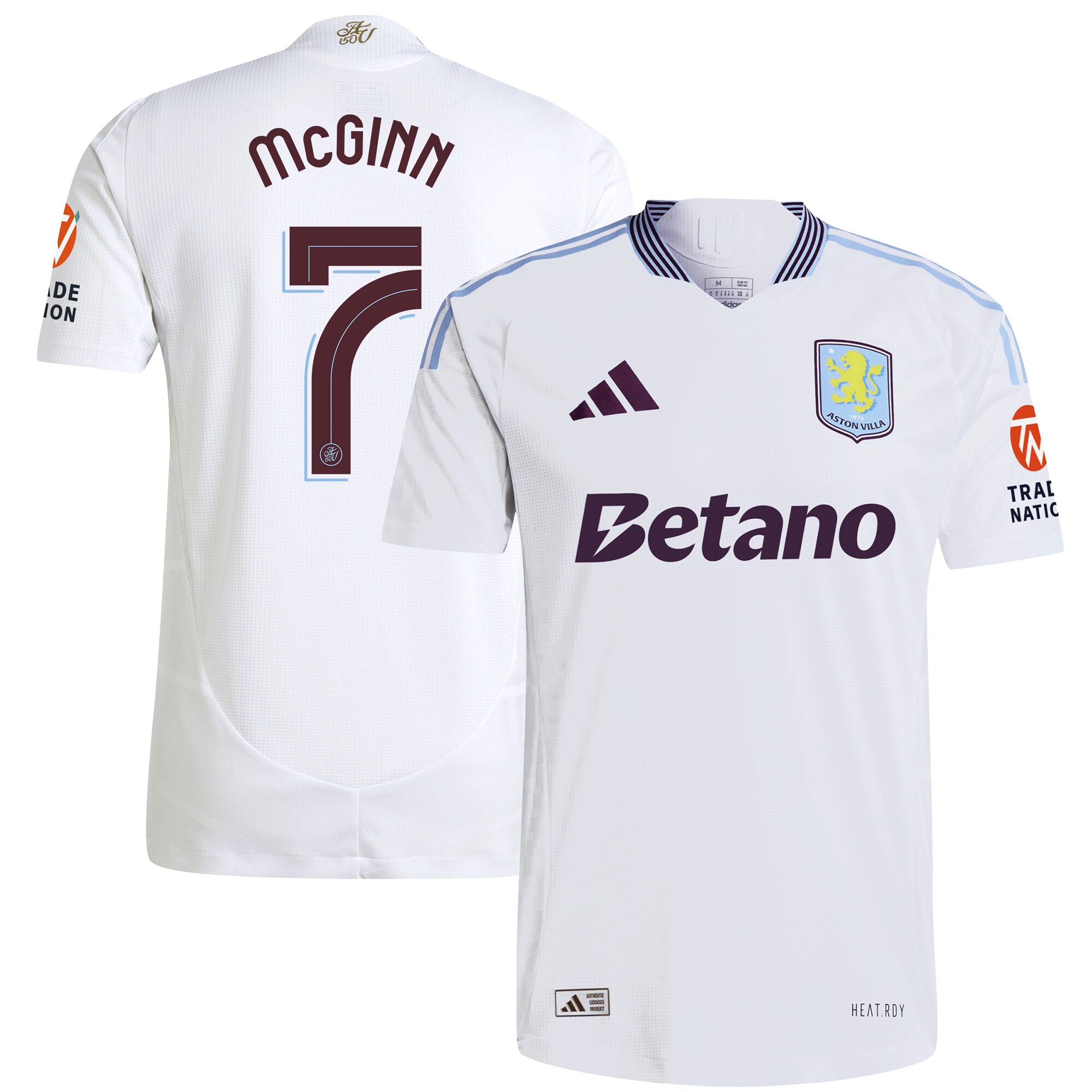 aston villa adidas away authentic shirt 2024-25 with mcginn 7 cup printing Collection - Aston Villa Official Store