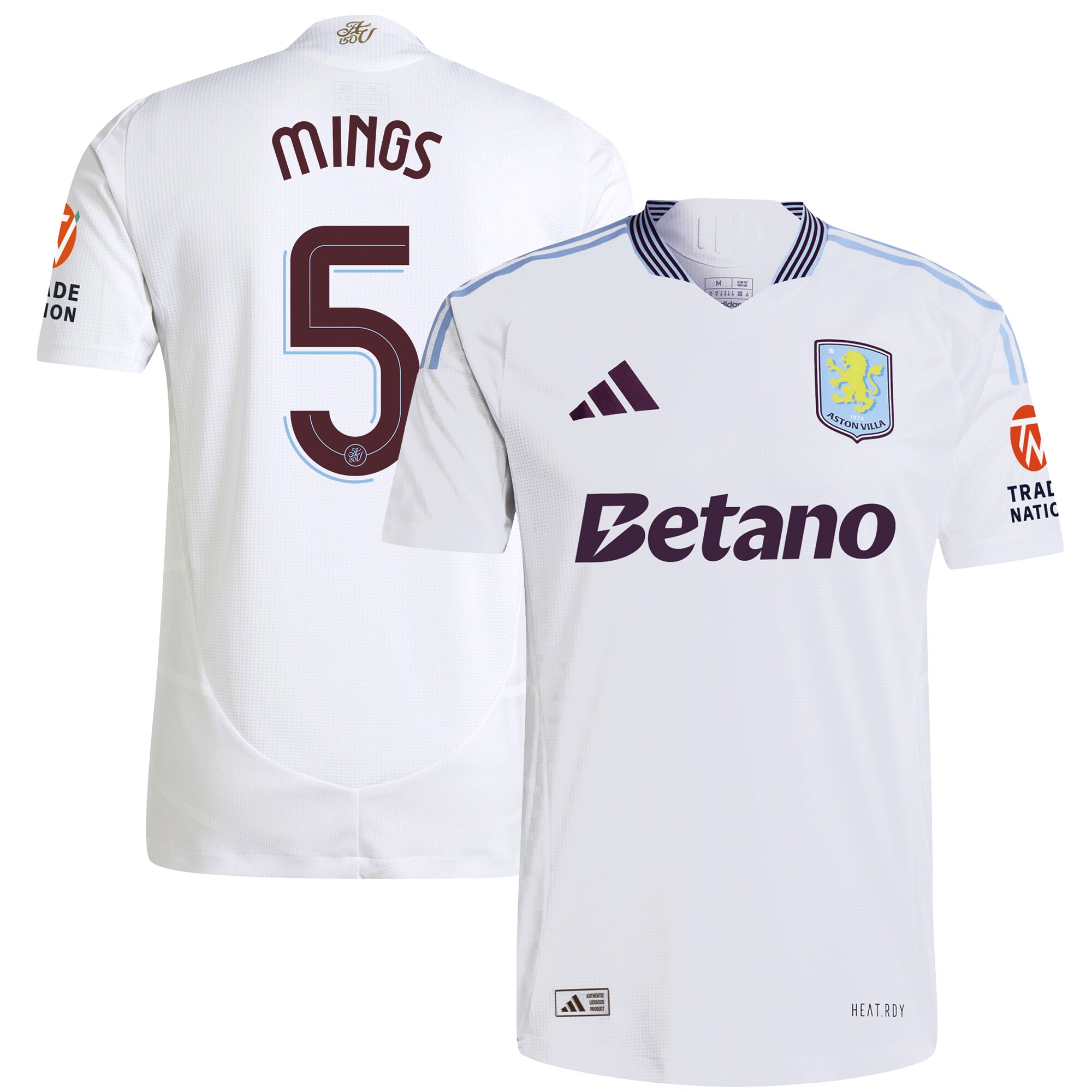 aston villa adidas away authentic shirt 2024-25 with mings 5 cup printing Collection - Aston Villa Official Store