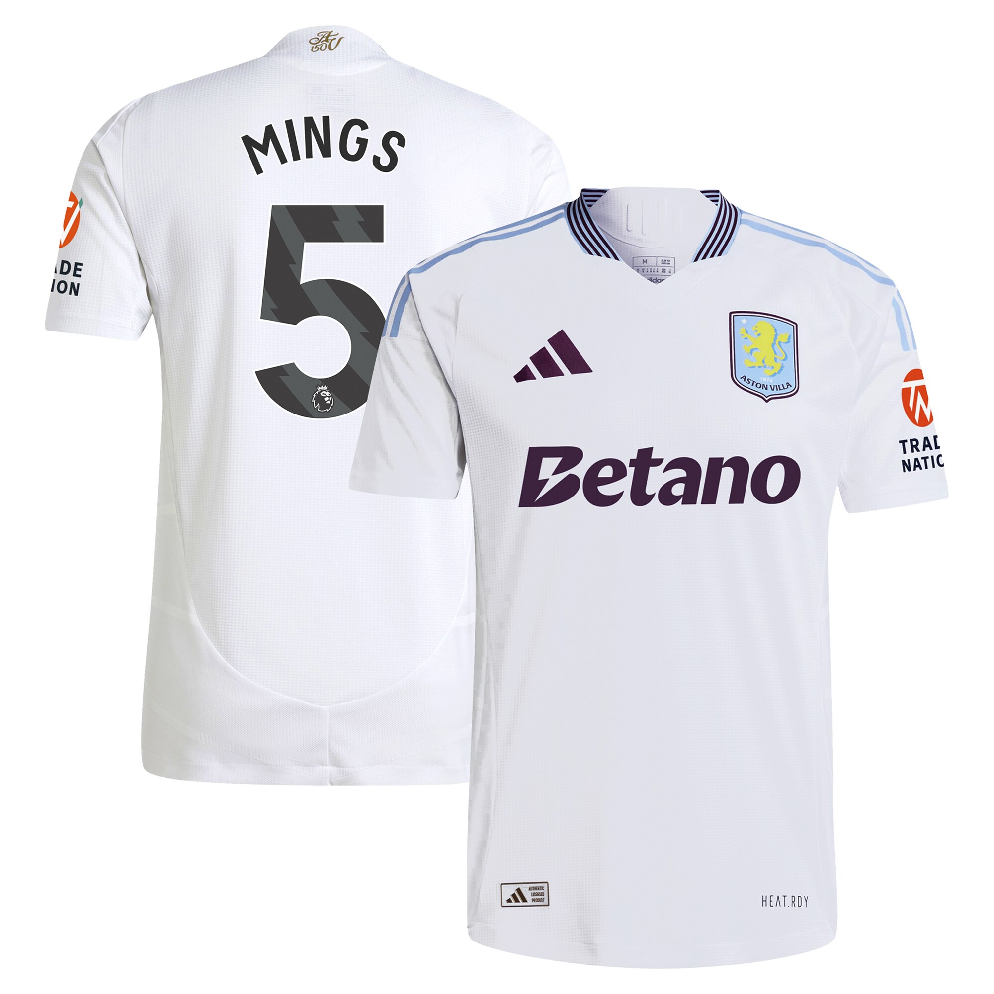 aston villa adidas away authentic shirt 2024-25 with mings 5 printing Collection - Aston Villa Official Store