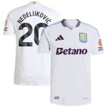 aston villa adidas away authentic shirt 2024-25 with nedeljković 20 printing Collection - Aston Villa Official Store
