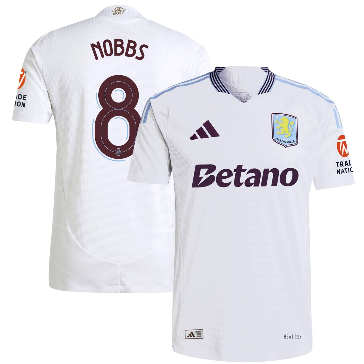 aston villa adidas away authentic shirt 2024-25 with nobbs 8 cup printing Collection - Aston Villa Official Store