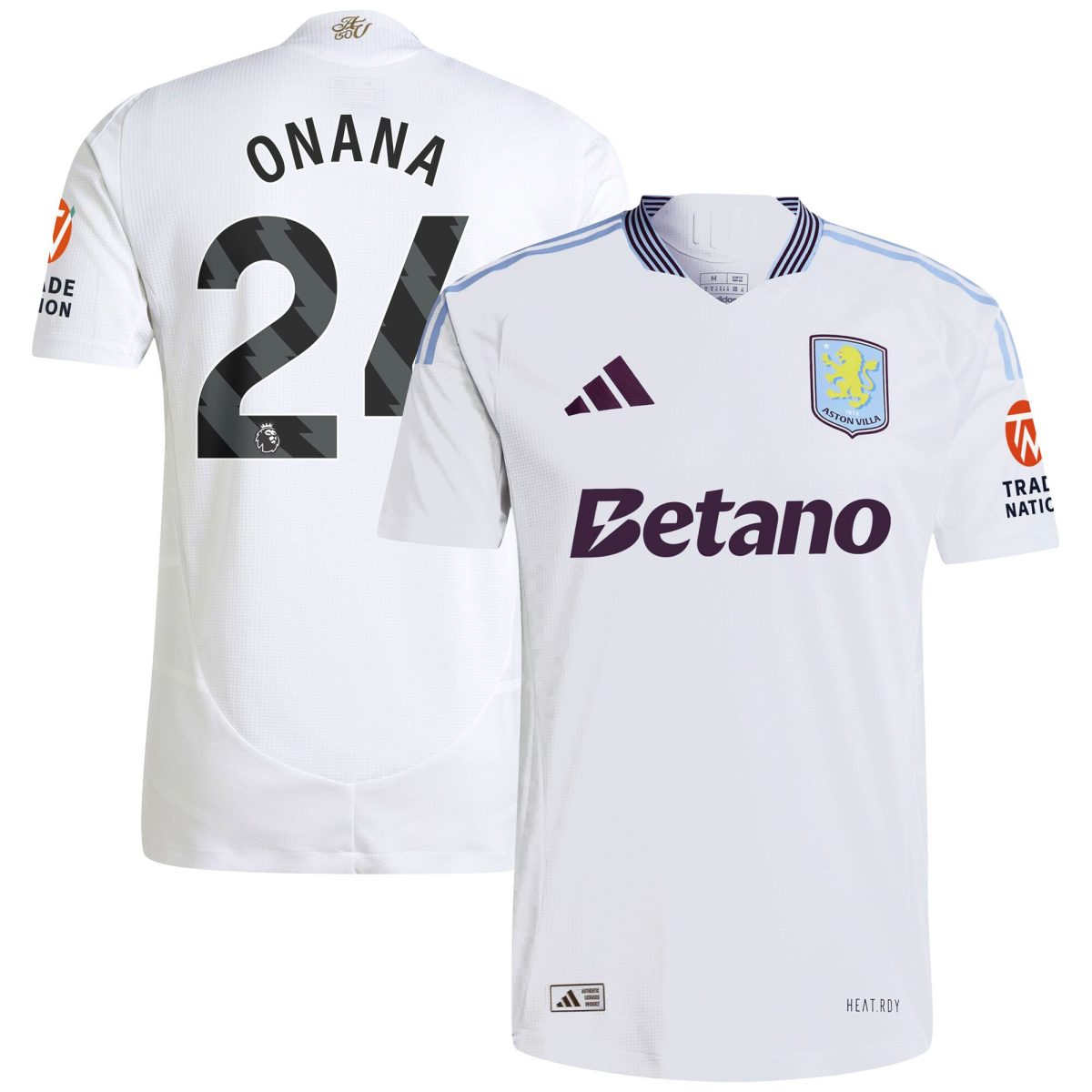 aston villa adidas away authentic shirt 2024-25 with onana 24 printing Collection - Aston Villa Official Store