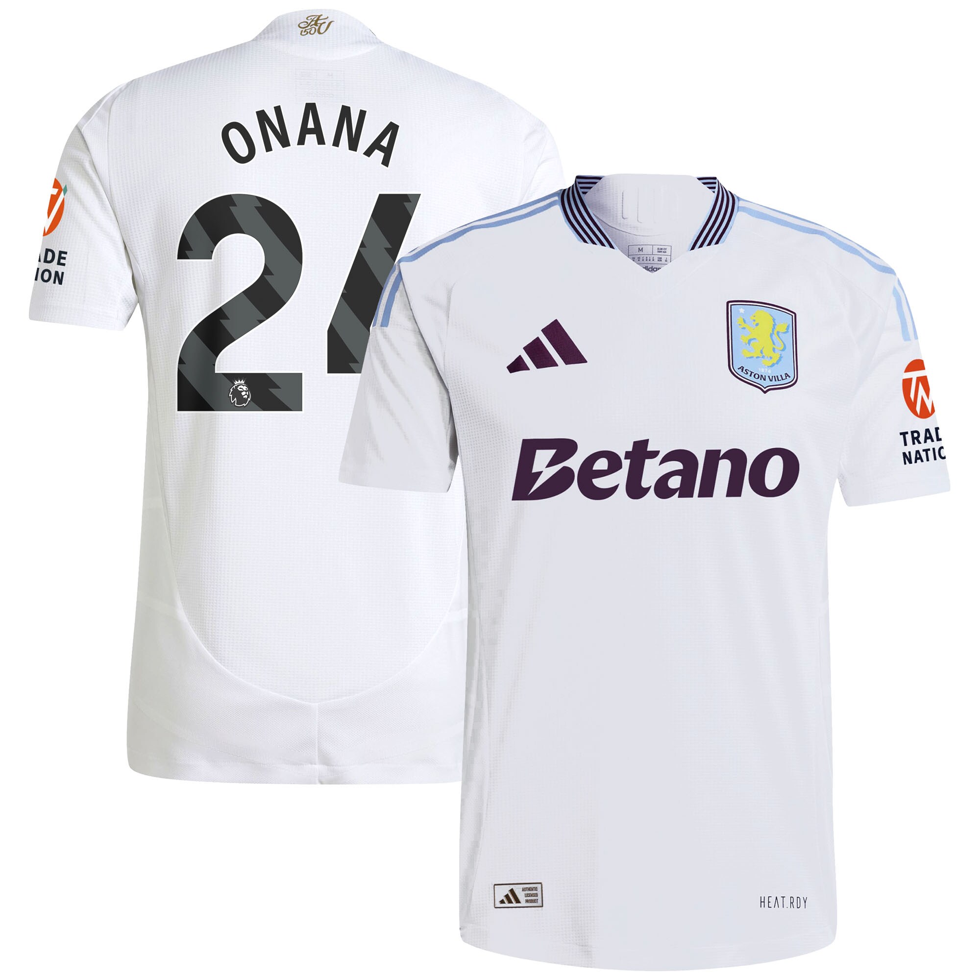aston villa adidas away authentic shirt 2024-25 with onana 24 printing Collection - Aston Villa Official Store