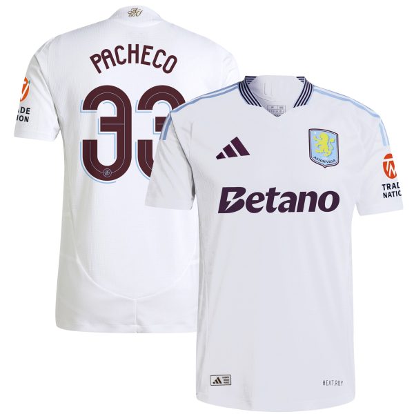 aston villa adidas away authentic shirt 2024-25 with pacheco 33 cup printing Collection - Aston Villa Official Store