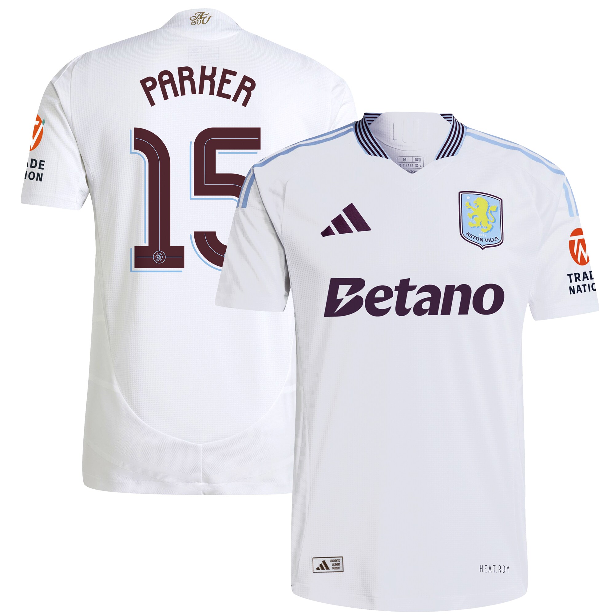 aston villa adidas away authentic shirt 2024-25 with parker 15 cup printing Collection - Aston Villa Official Store