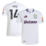 aston villa adidas away authentic shirt 2024-25 with pau 14 printing Collection - Aston Villa Official Store
