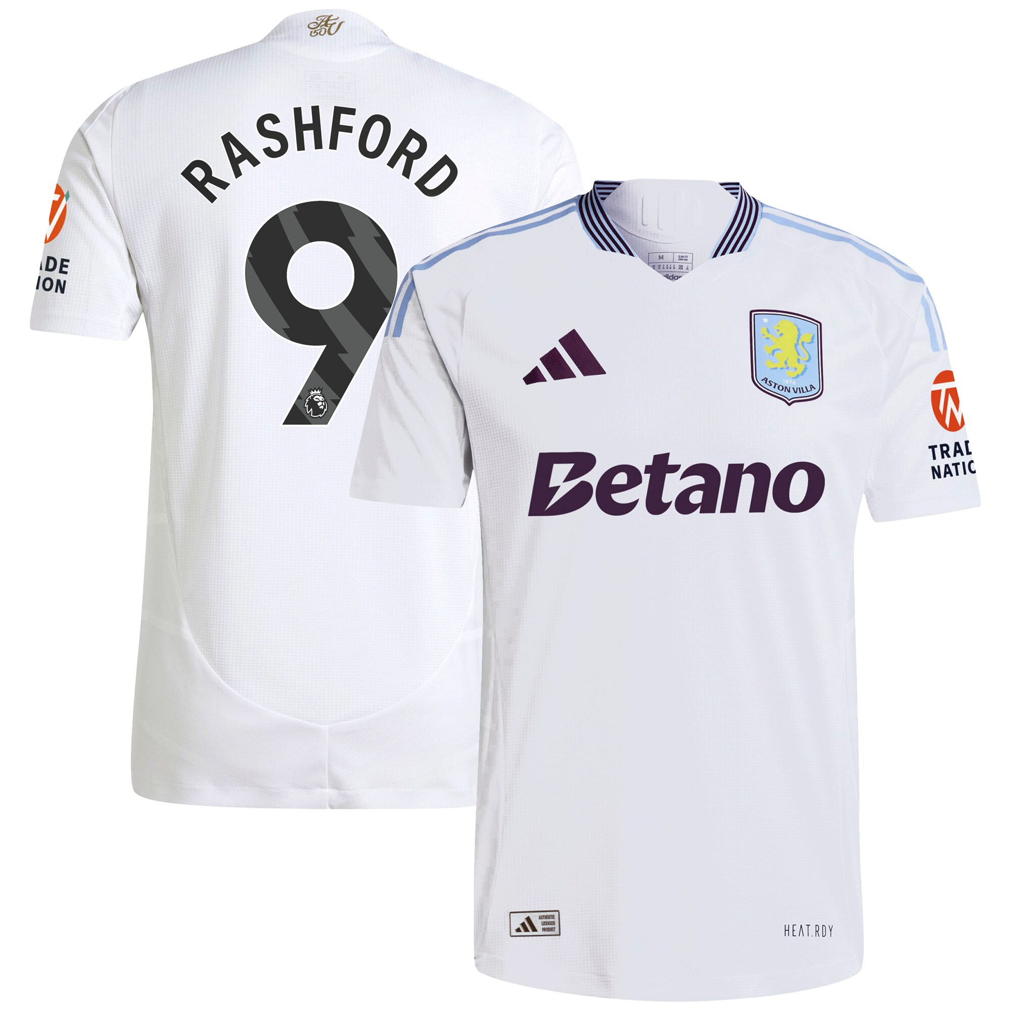 aston villa adidas away authentic shirt 2024-25 with rashford 9 printing Collection - Aston Villa Official Store