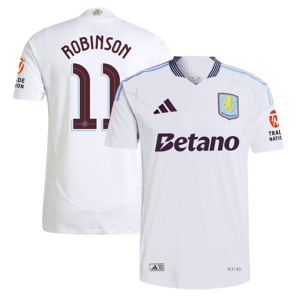 aston villa adidas away authentic shirt 2024-25 with robinson 11 cup printing Collection - Aston Villa Official Store