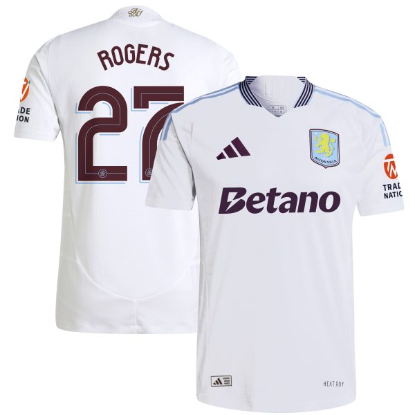 aston villa adidas away authentic shirt 2024-25 with rogers 27 cup printing Collection - Aston Villa Official Store