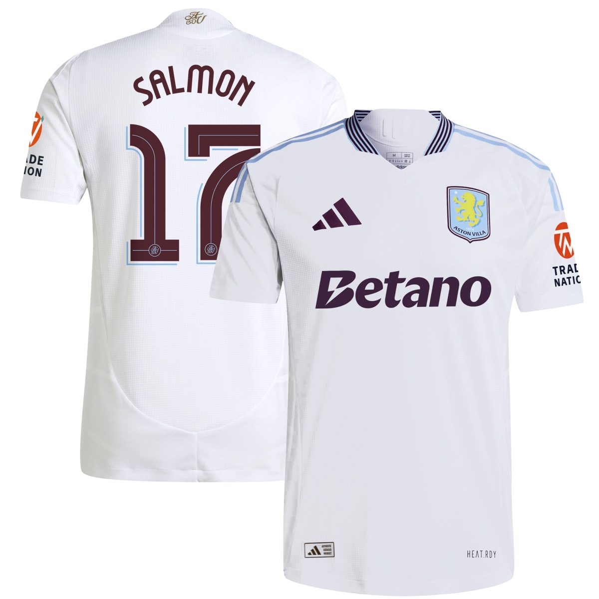 aston villa adidas away authentic shirt 2024-25 with salmon 17 cup printing Collection - Aston Villa Official Store