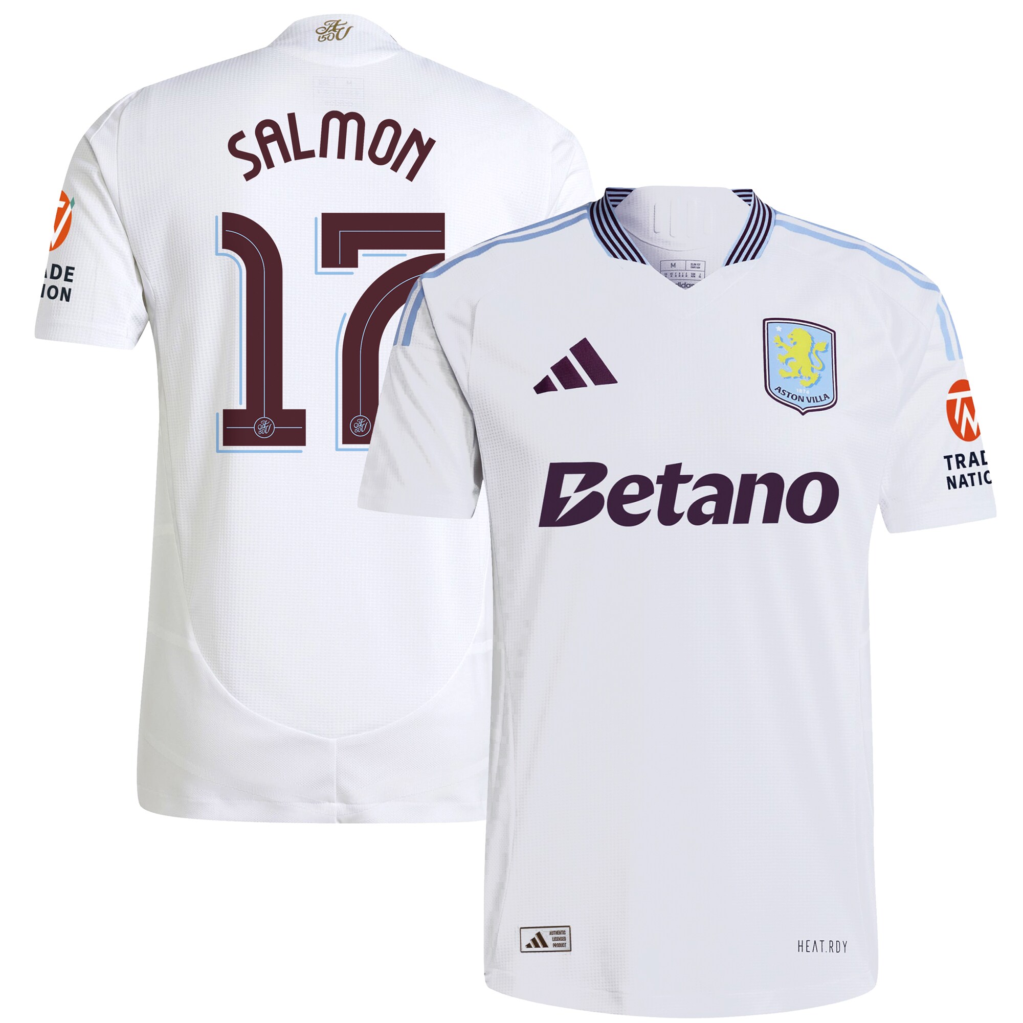 aston villa adidas away authentic shirt 2024-25 with salmon 17 cup printing Collection - Aston Villa Official Store