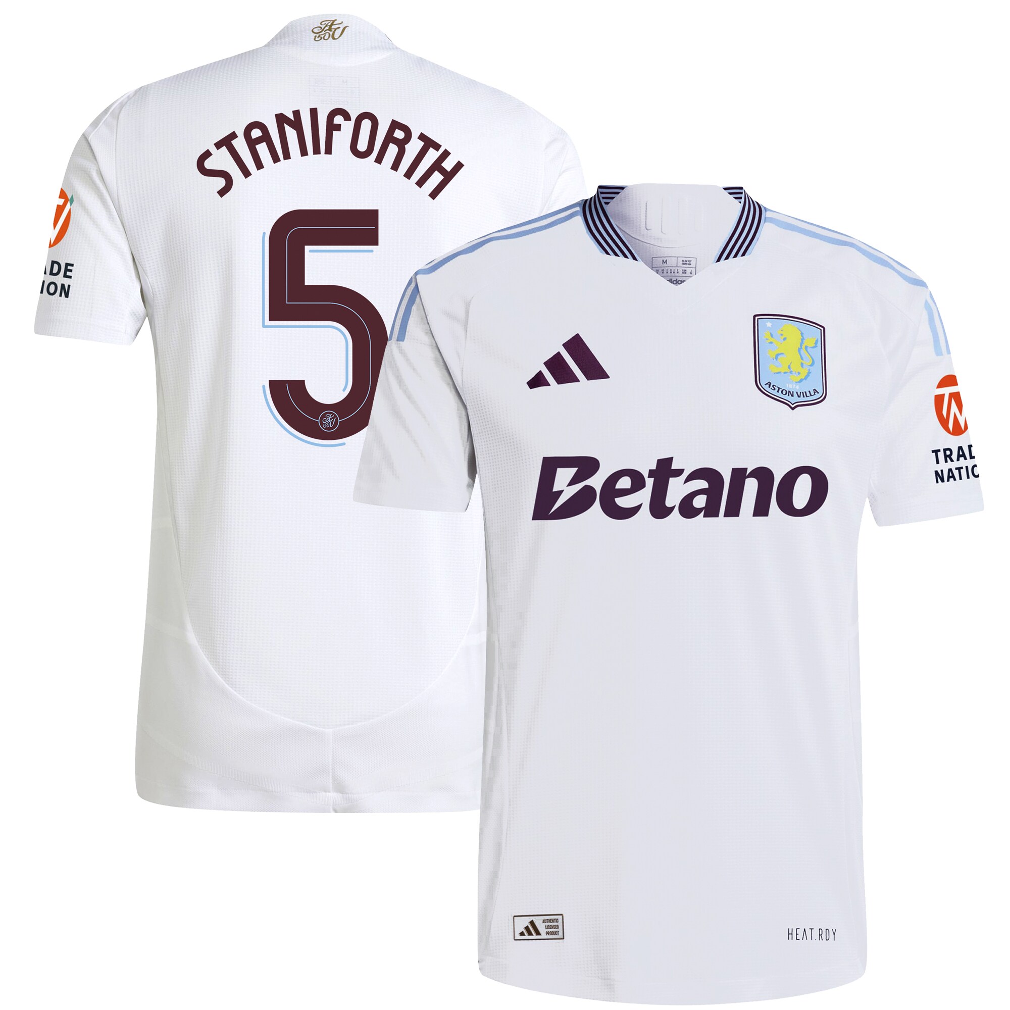 aston villa adidas away authentic shirt 2024-25 with staniforth 5 cup printing Collection - Aston Villa Official Store