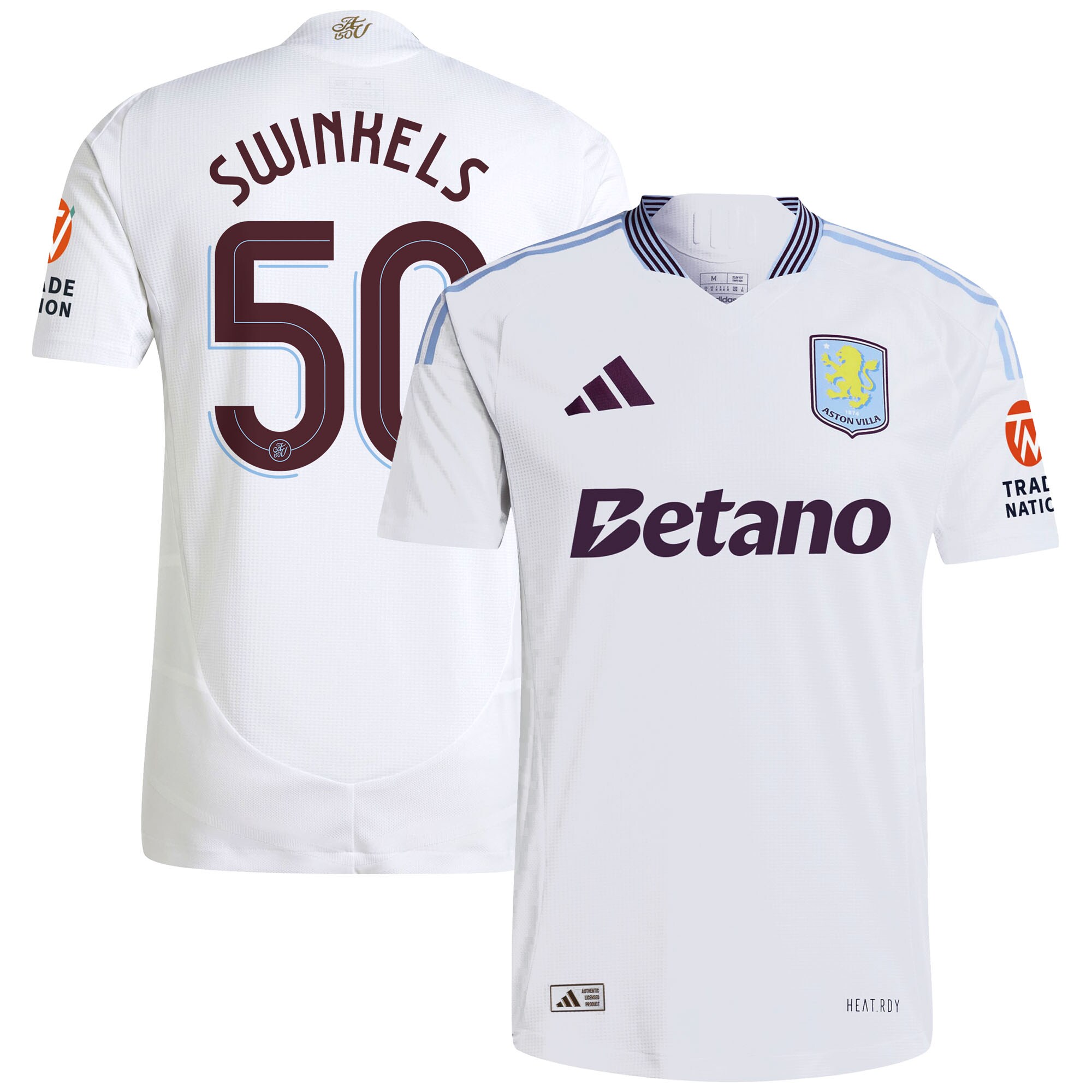 aston villa adidas away authentic shirt 2024-25 with swinkels 50 cup printing Collection - Aston Villa Official Store