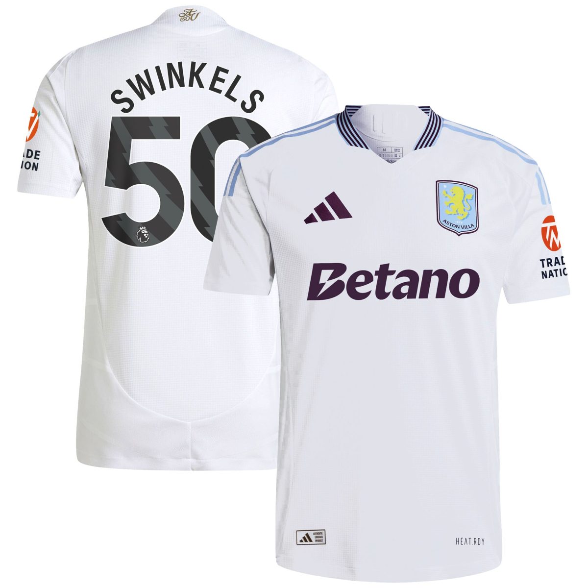 aston villa adidas away authentic shirt 2024-25 with swinkels 50 printing Collection - Aston Villa Official Store