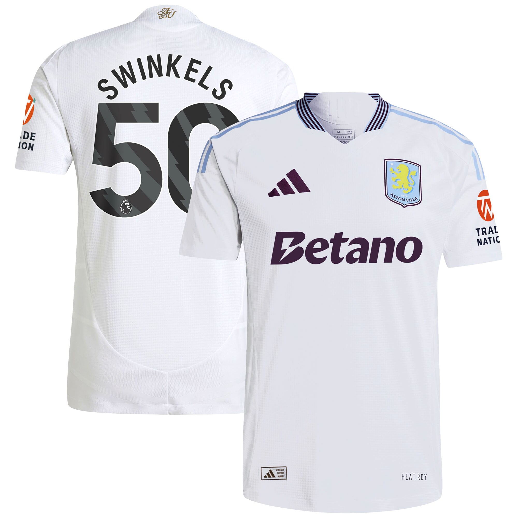 aston villa adidas away authentic shirt 2024-25 with swinkels 50 printing Collection - Aston Villa Official Store