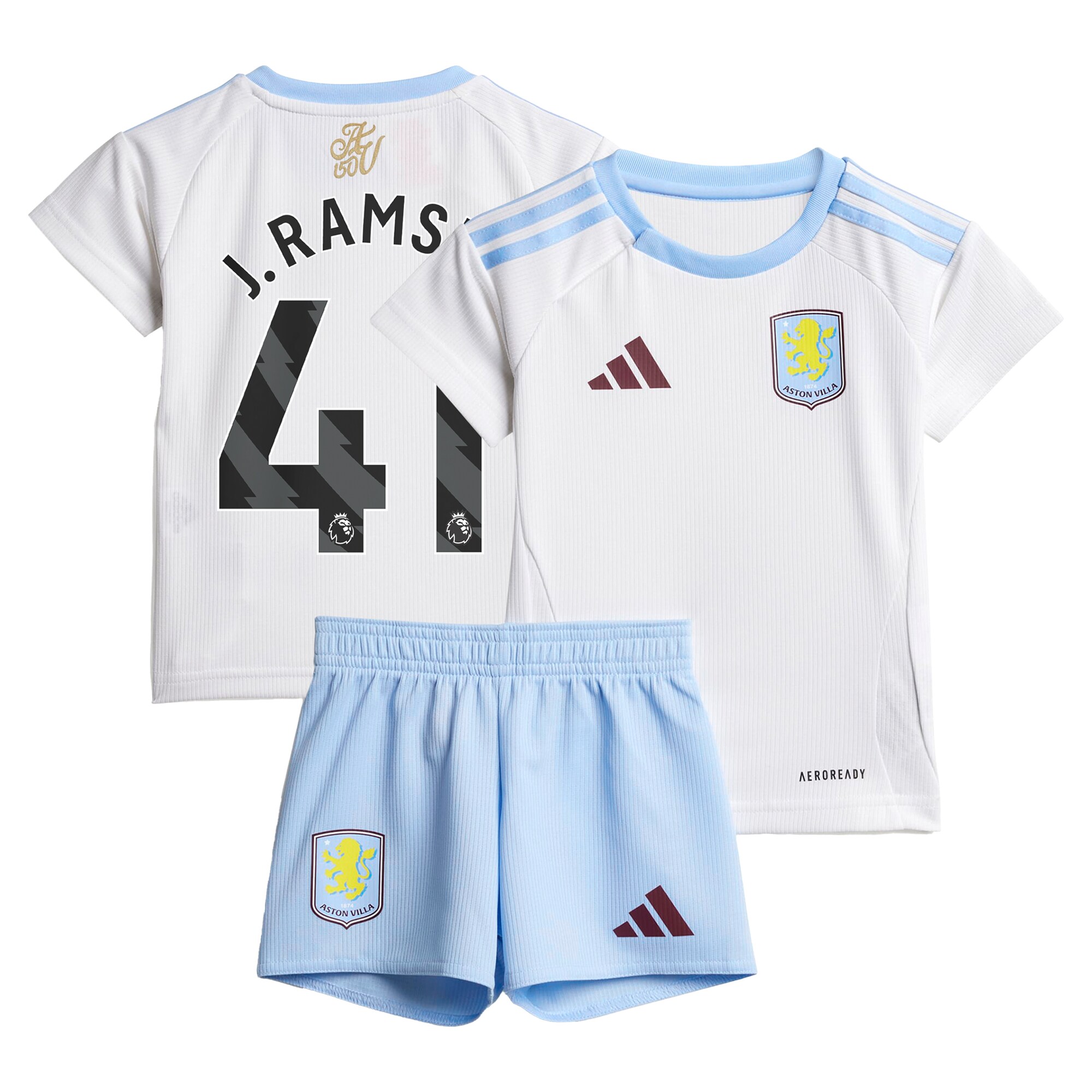 aston villa adidas away baby kit 2024-25 with j. ramsey 41 printing Collection - Aston Villa Official Store