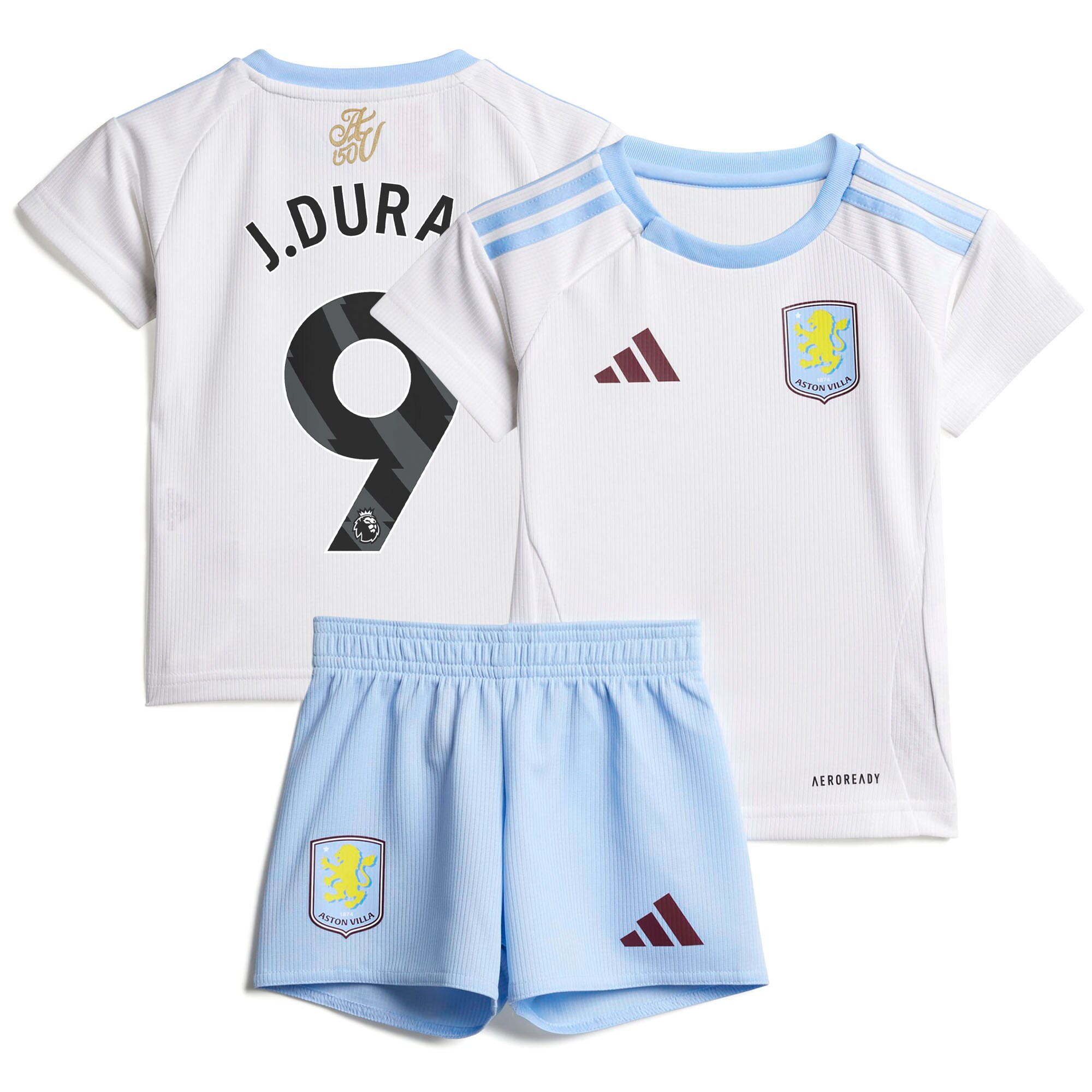 aston villa adidas away baby kit 2024-25 with j.duran 9 printing Collection - Aston Villa Official Store