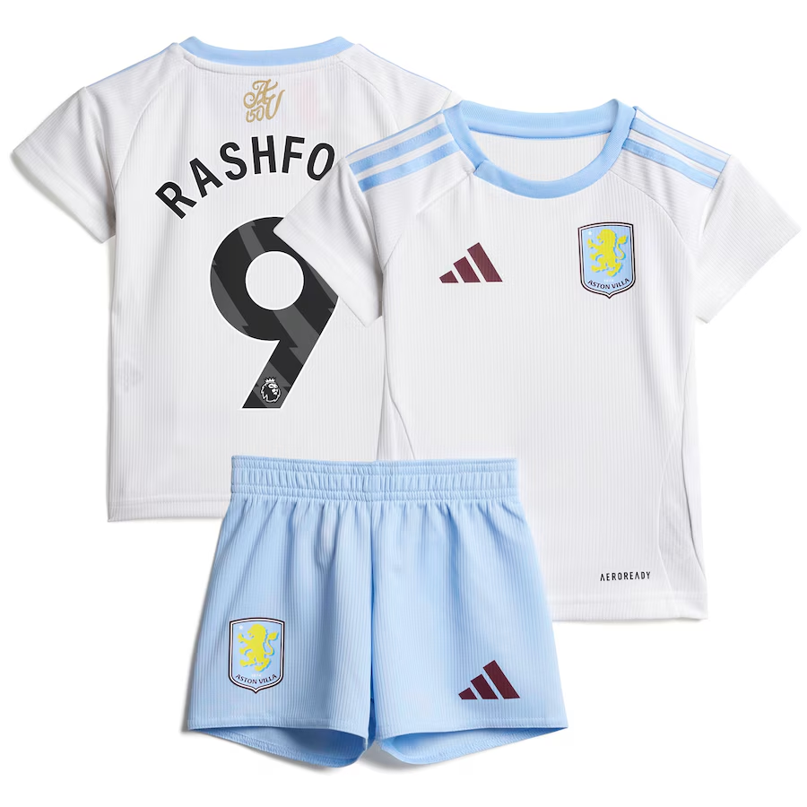 aston villa adidas away baby kit 2024-25 with rashford 9 printing Collection - Aston Villa Official Store