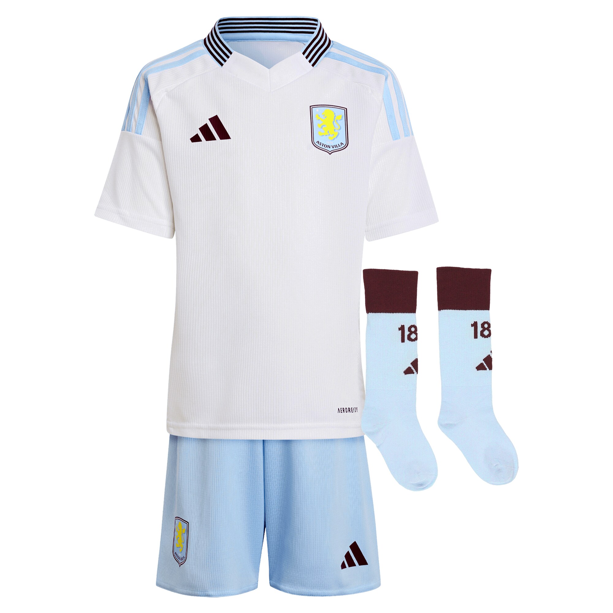 aston villa adidas away mini kit 2024-25 with a.garcía 16 printing Collection - Aston Villa Official Store